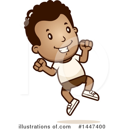 Retro Black Boy Clipart #1447400 by Cory Thoman