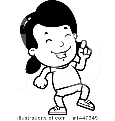 Royalty-Free (RF) Retro Girl Clipart Illustration by Cory Thoman - Stock Sample #1447349