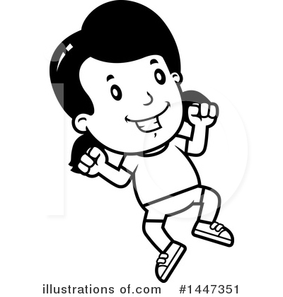Royalty-Free (RF) Retro Girl Clipart Illustration by Cory Thoman - Stock Sample #1447351