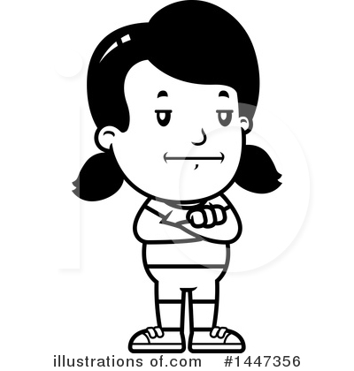 Royalty-Free (RF) Retro Girl Clipart Illustration by Cory Thoman - Stock Sample #1447356