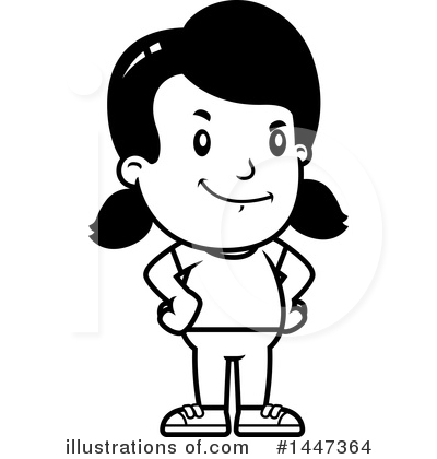 Royalty-Free (RF) Retro Girl Clipart Illustration by Cory Thoman - Stock Sample #1447364