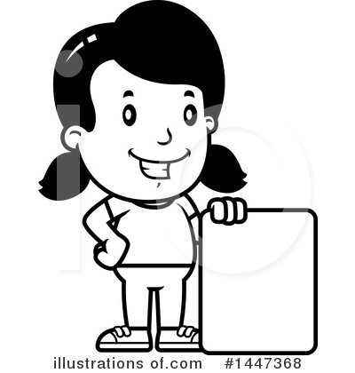 Royalty-Free (RF) Retro Girl Clipart Illustration by Cory Thoman - Stock Sample #1447368