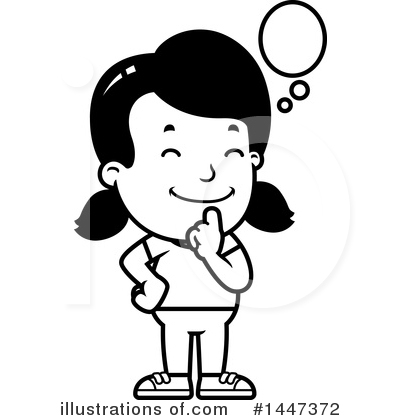 Royalty-Free (RF) Retro Girl Clipart Illustration by Cory Thoman - Stock Sample #1447372