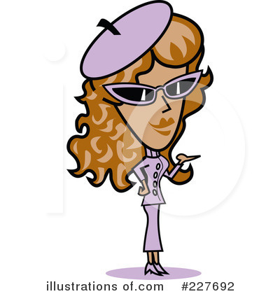 Retro Girl Clipart #227692 by Andy Nortnik