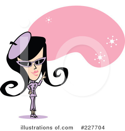 Royalty-Free (RF) Retro Girl Clipart Illustration by Andy Nortnik - Stock Sample #227704