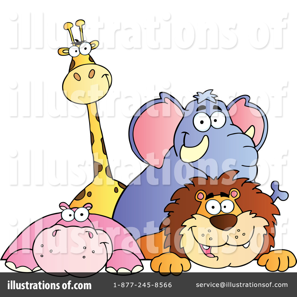 African Animals Clipart #1078696 - Illustration by Hit Toon