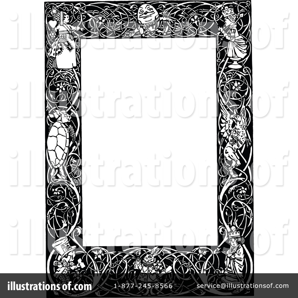 alice in wonderland clip art borders - photo #46