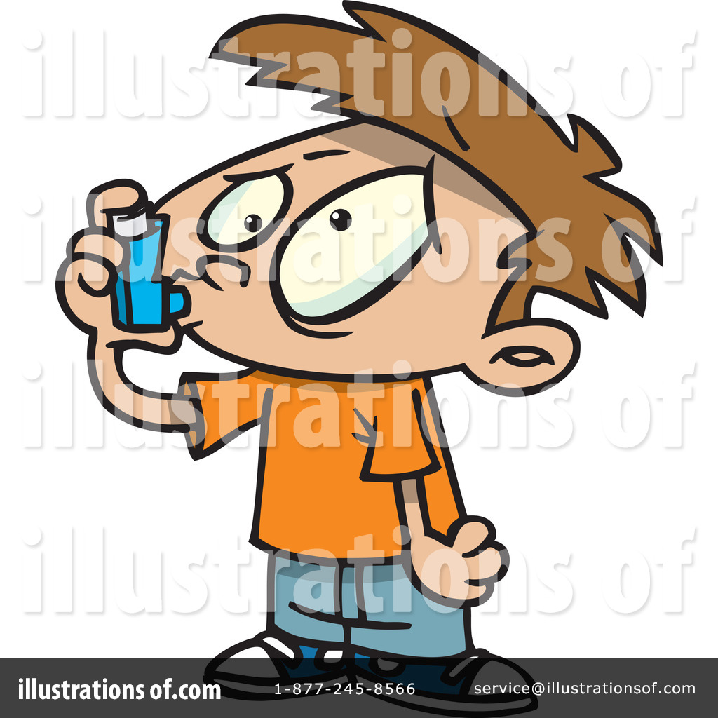 Asthma Clipart #1046475 - Illustration by Ron Leishman