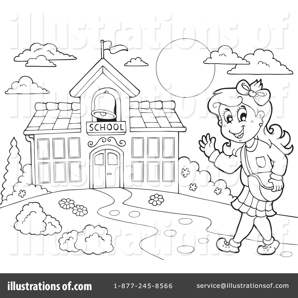 free black and white clipart for school - photo #37