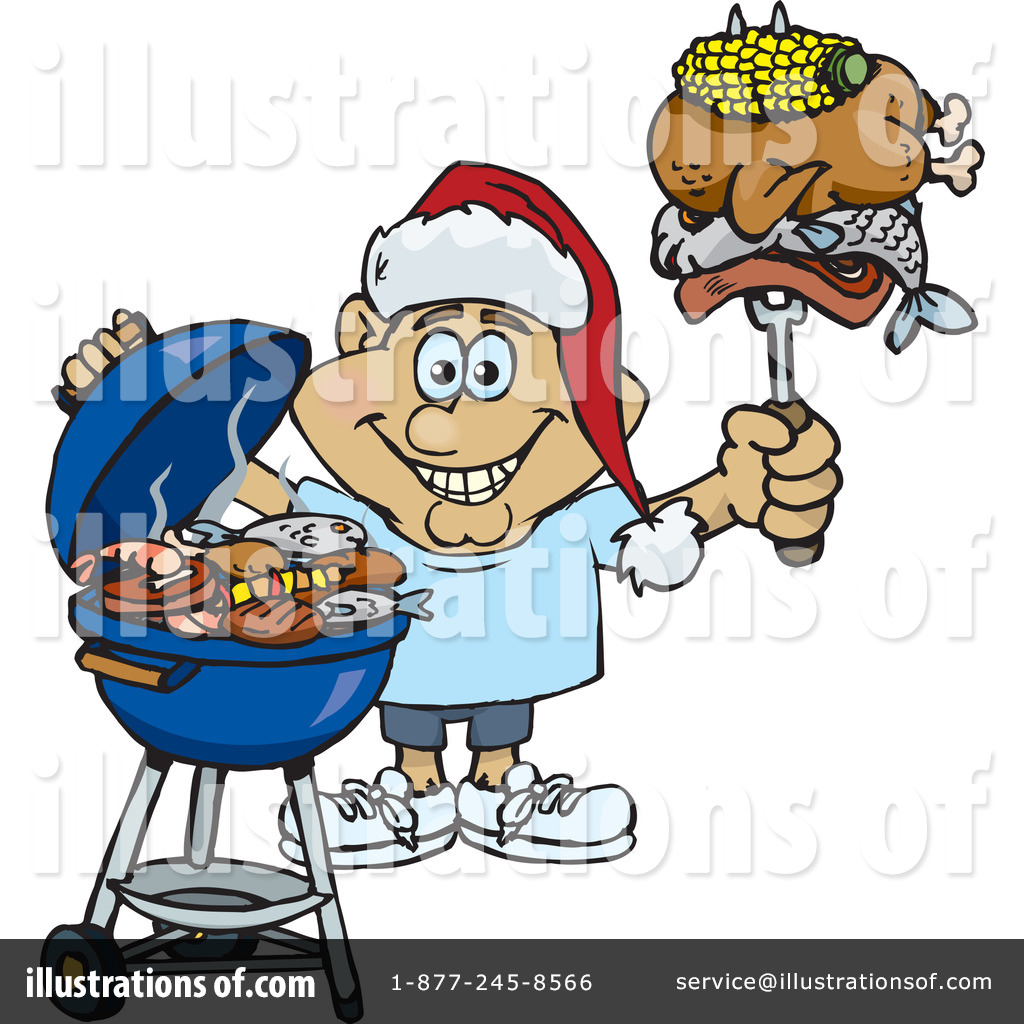 Barbecue Clipart #70234 - Illustration by Dennis Holmes Designs