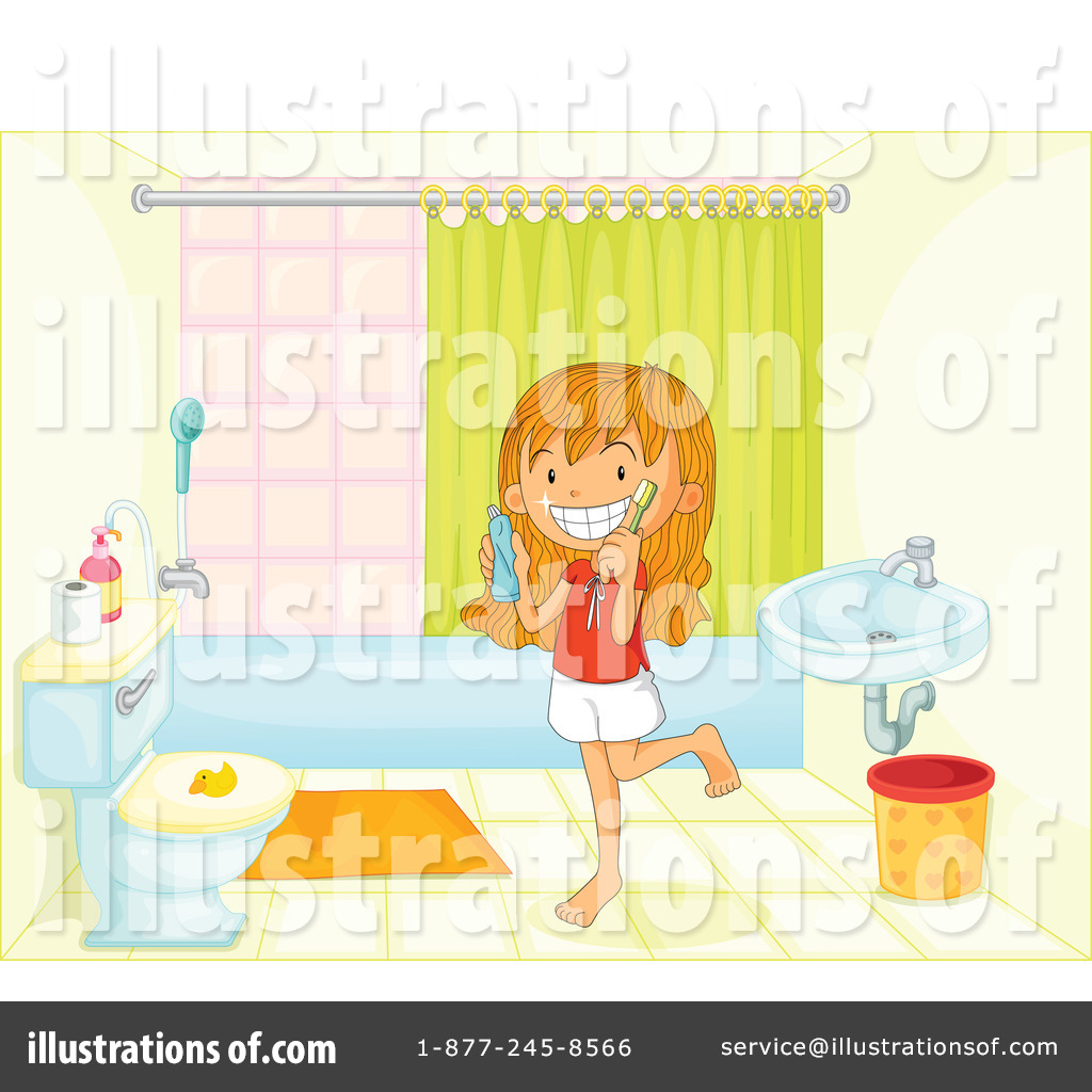 Bathroom Clipart #1138805 - Illustration by Graphics RF