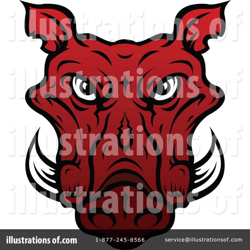 Boar Clipart #1336124 - Illustration by Vector Tradition SM