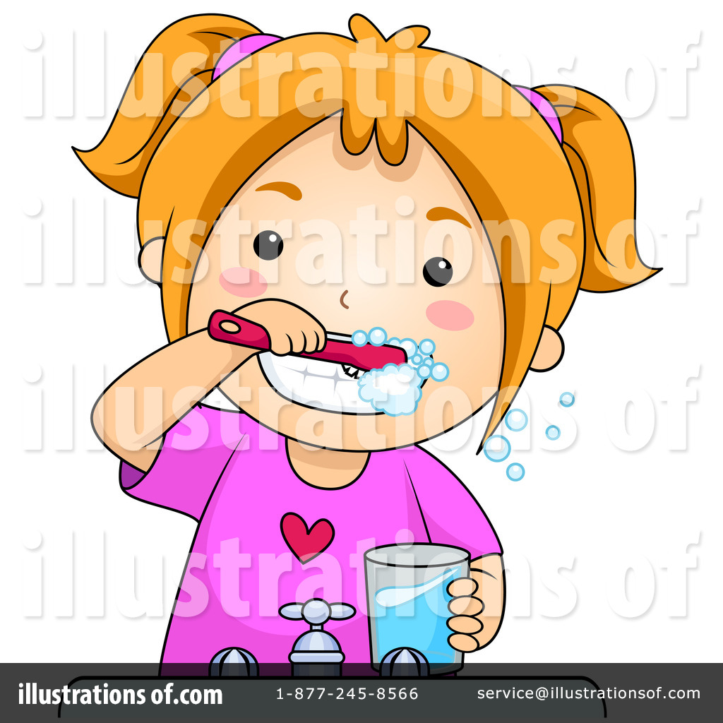 clipart girl brushing teeth - photo #24