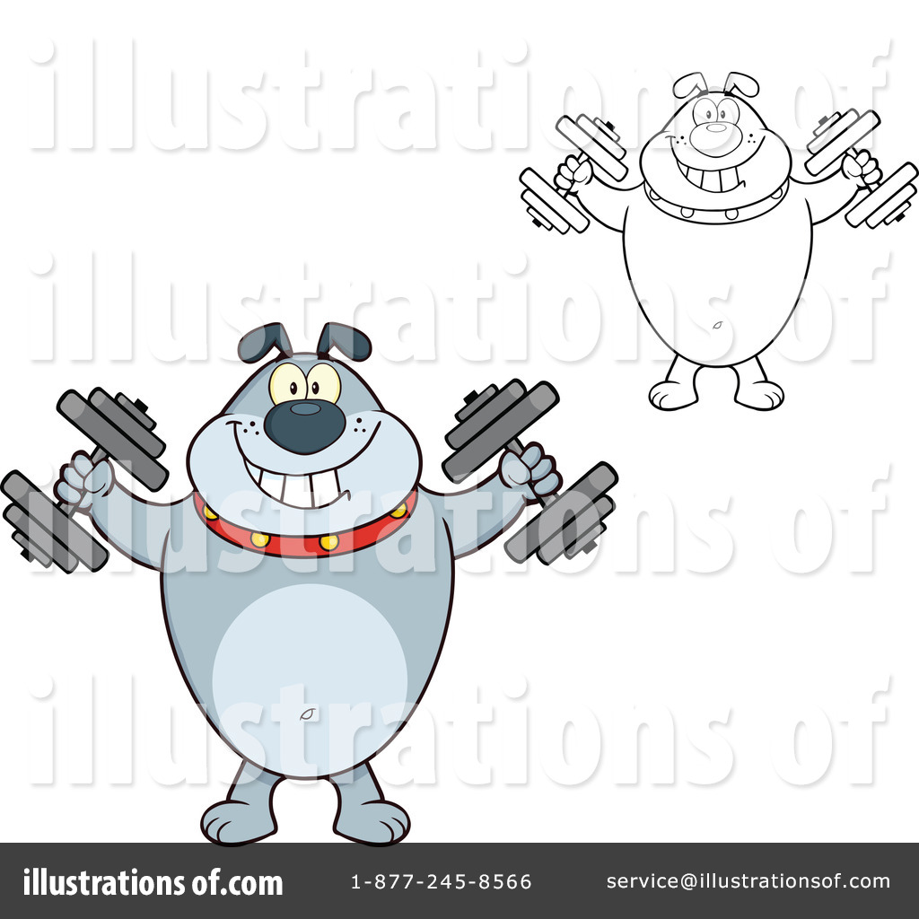 Bulldog Clipart #1233181 - Illustration by Hit Toon