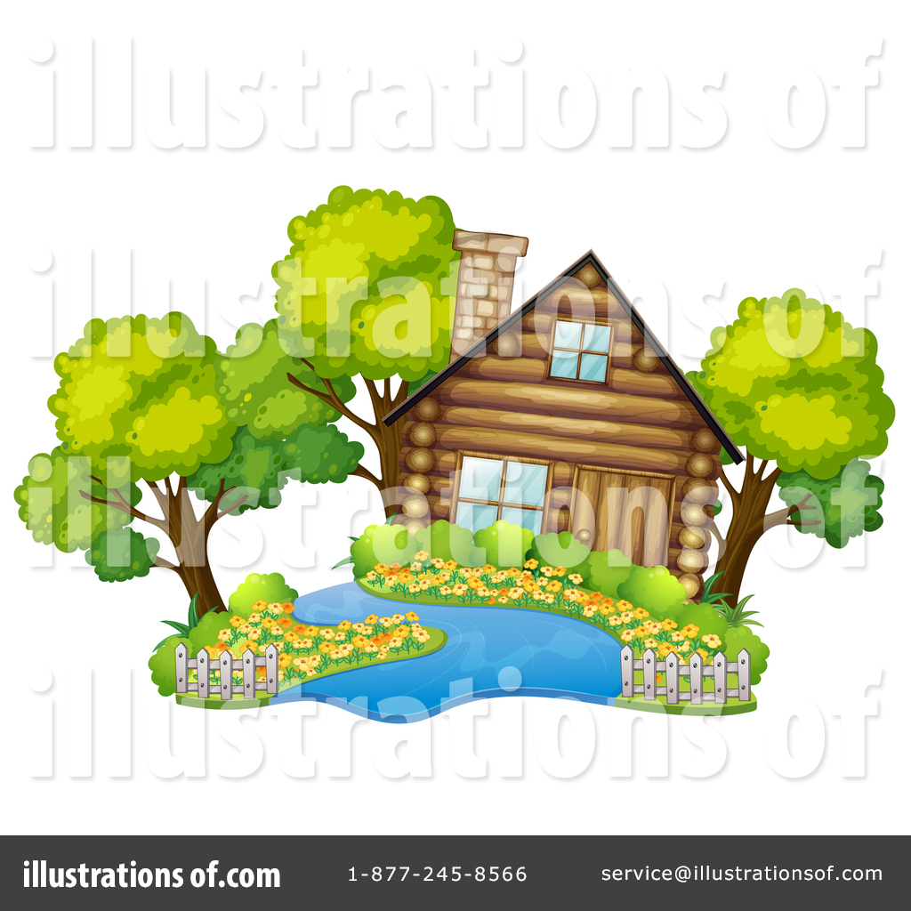 Cabin Clipart #1716388 - Illustration by Graphics RF