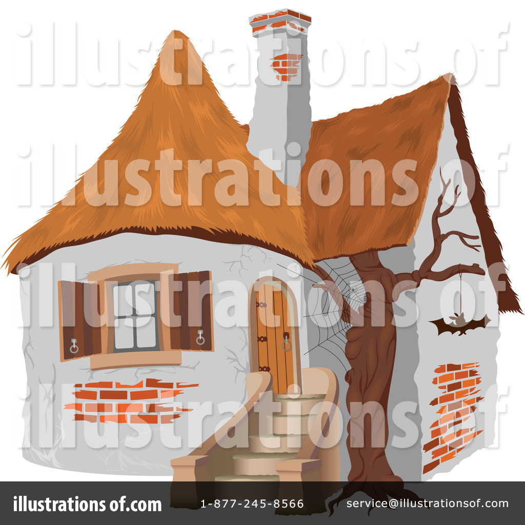 Cottage Clipart #1182715 - Illustration by dero