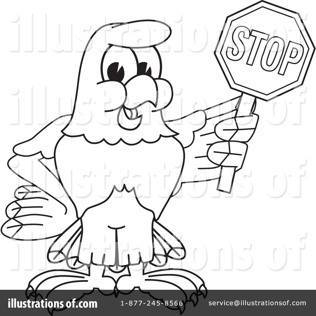 eagle mascot coloring pages - photo #13