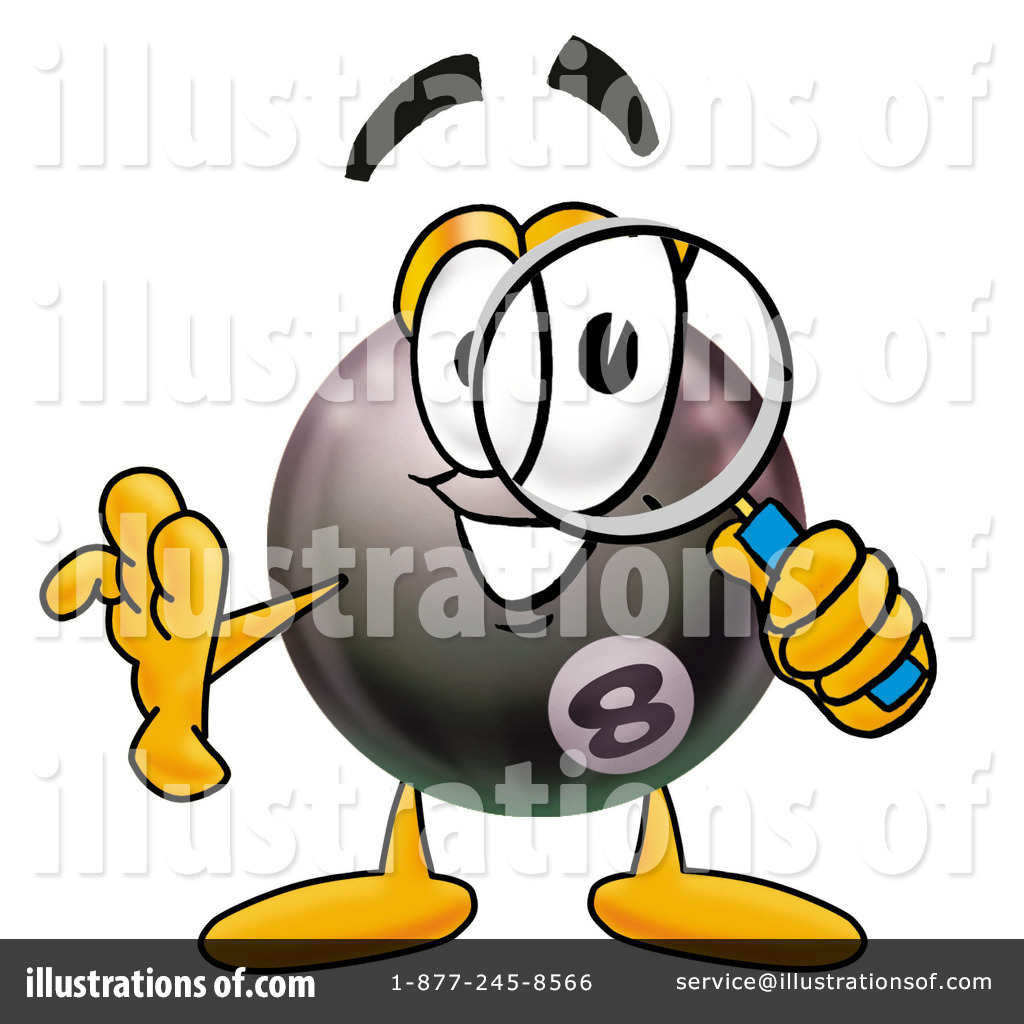 Eight Ball Clipart #9066 - Illustration by Toons4Biz