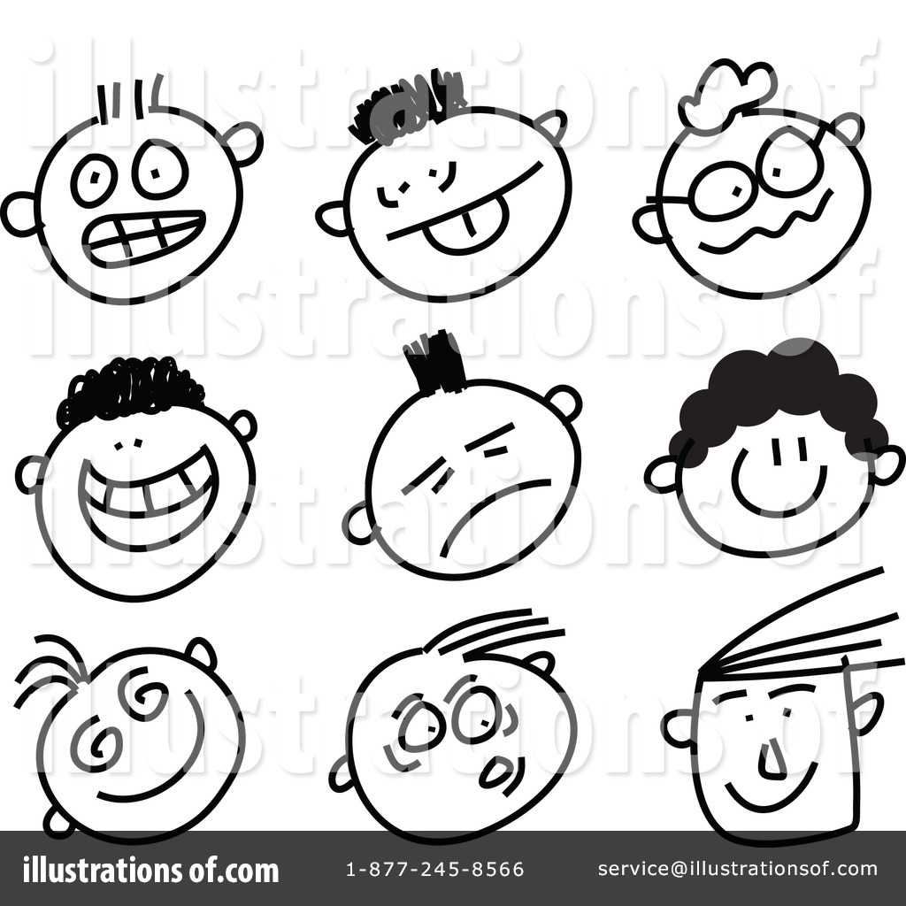 emotions clipart black and white - photo #9