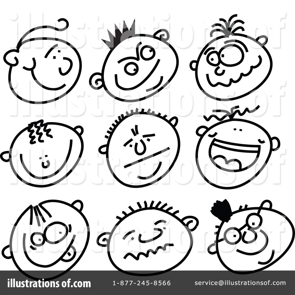 emotions clipart black and white - photo #5