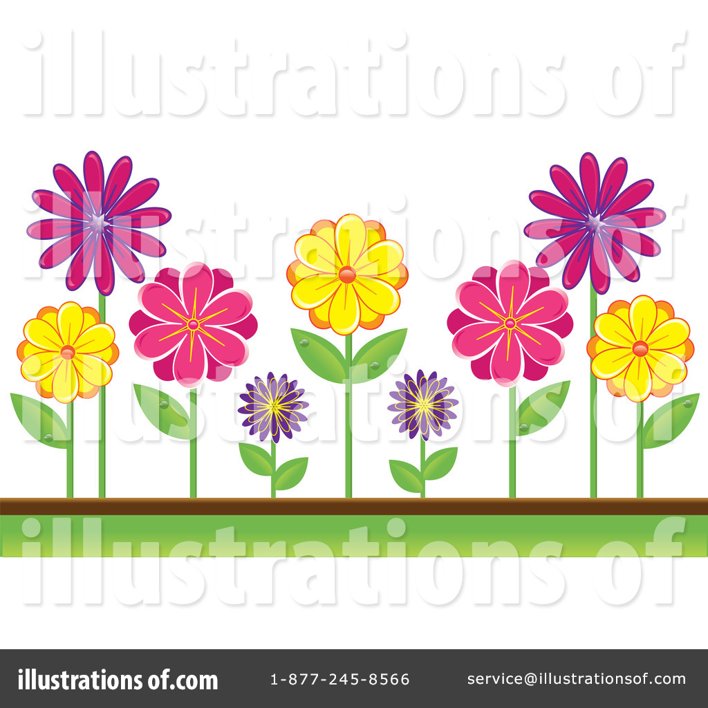 Flower Bed Clipart (rf) flowers clipart