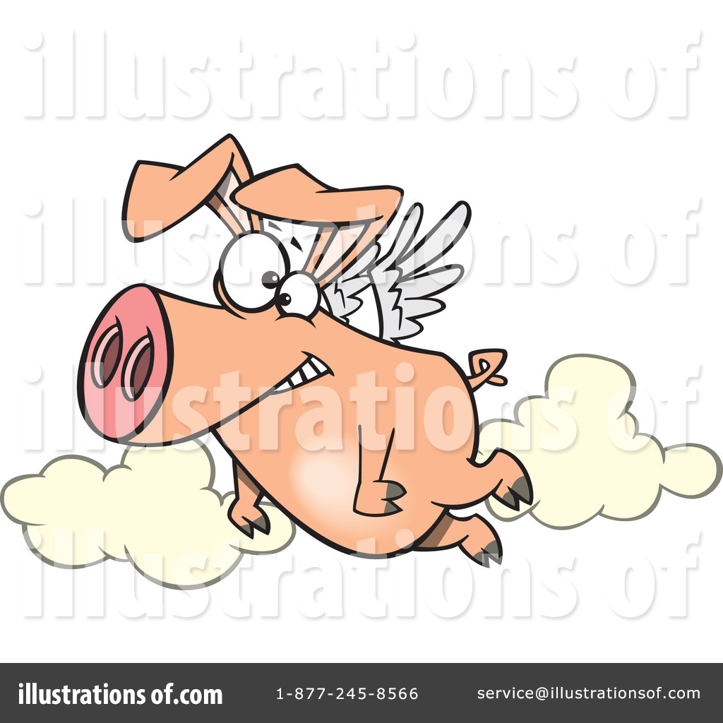 flying pig clipart - photo #41