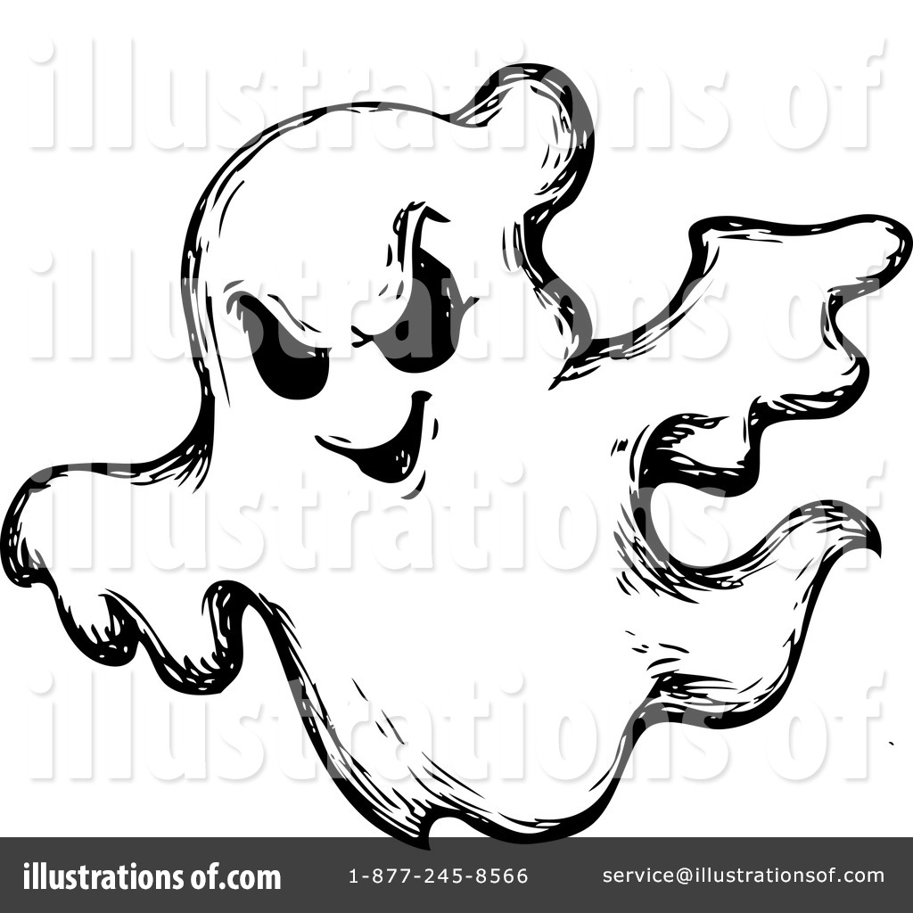 free black and white ghost clipart - photo #48