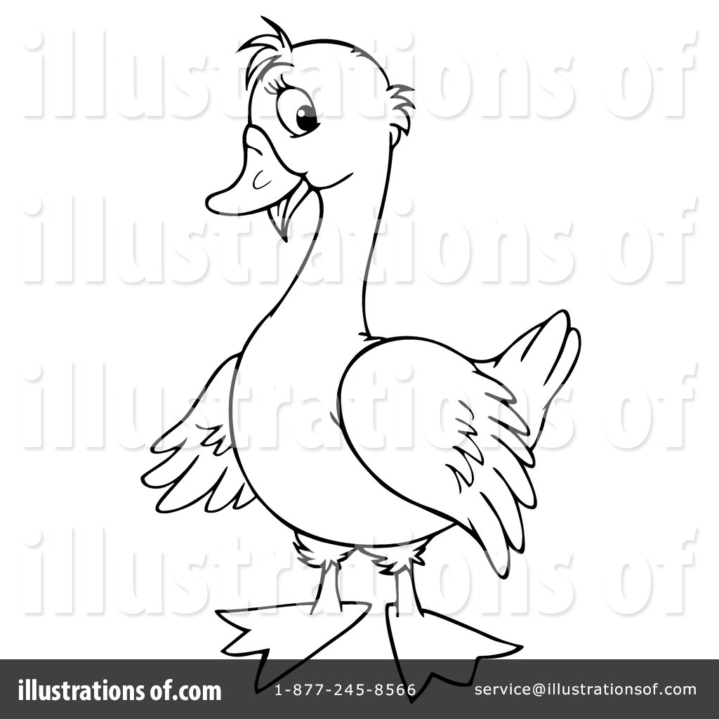 goose clipart black and white - photo #50