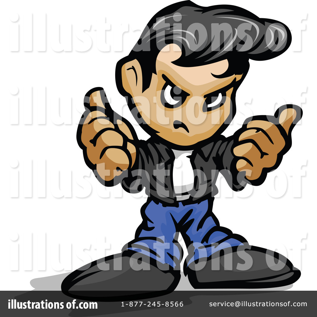 Greaser Clipart #1114830 - Illustration by Chromaco