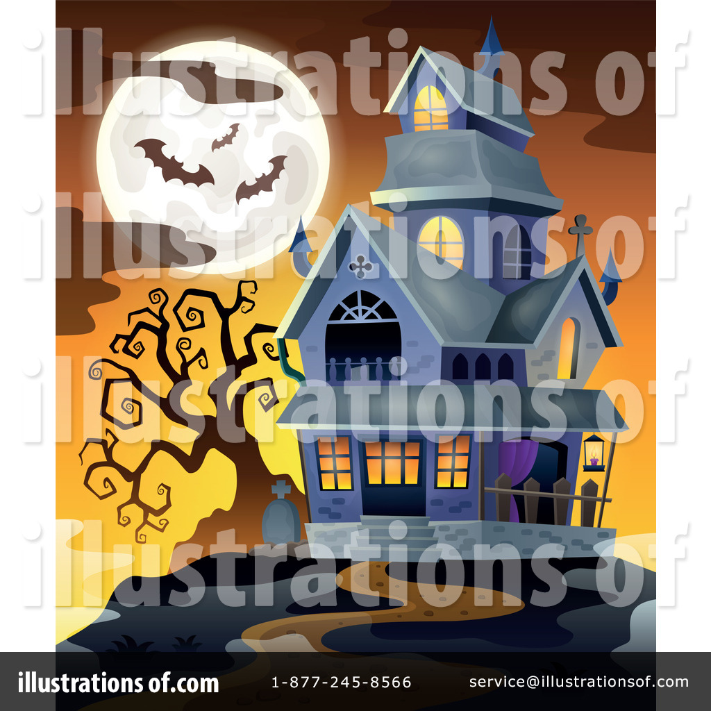 Haunted House Clipart #1322232 - Illustration by visekart