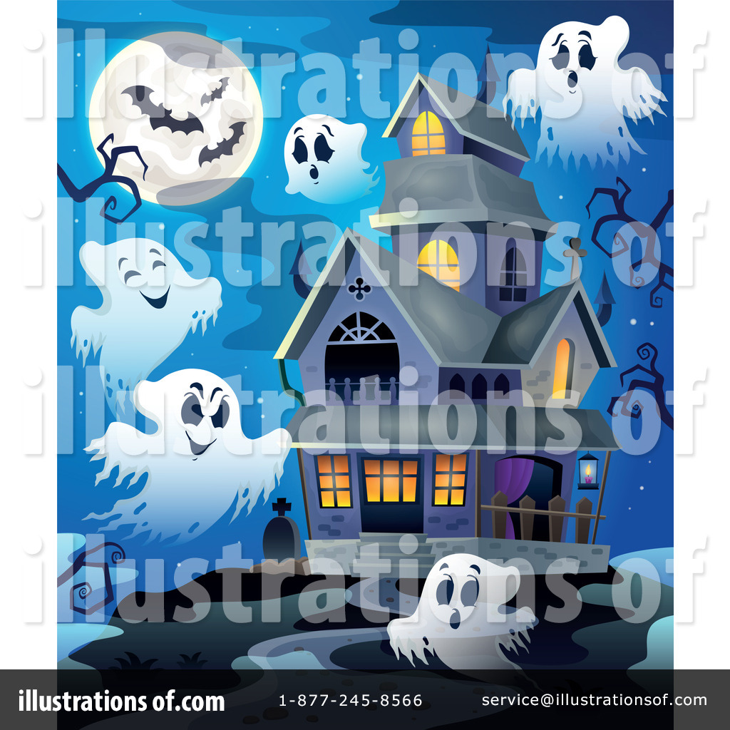 Haunted House Clipart #1322234 - Illustration by visekart