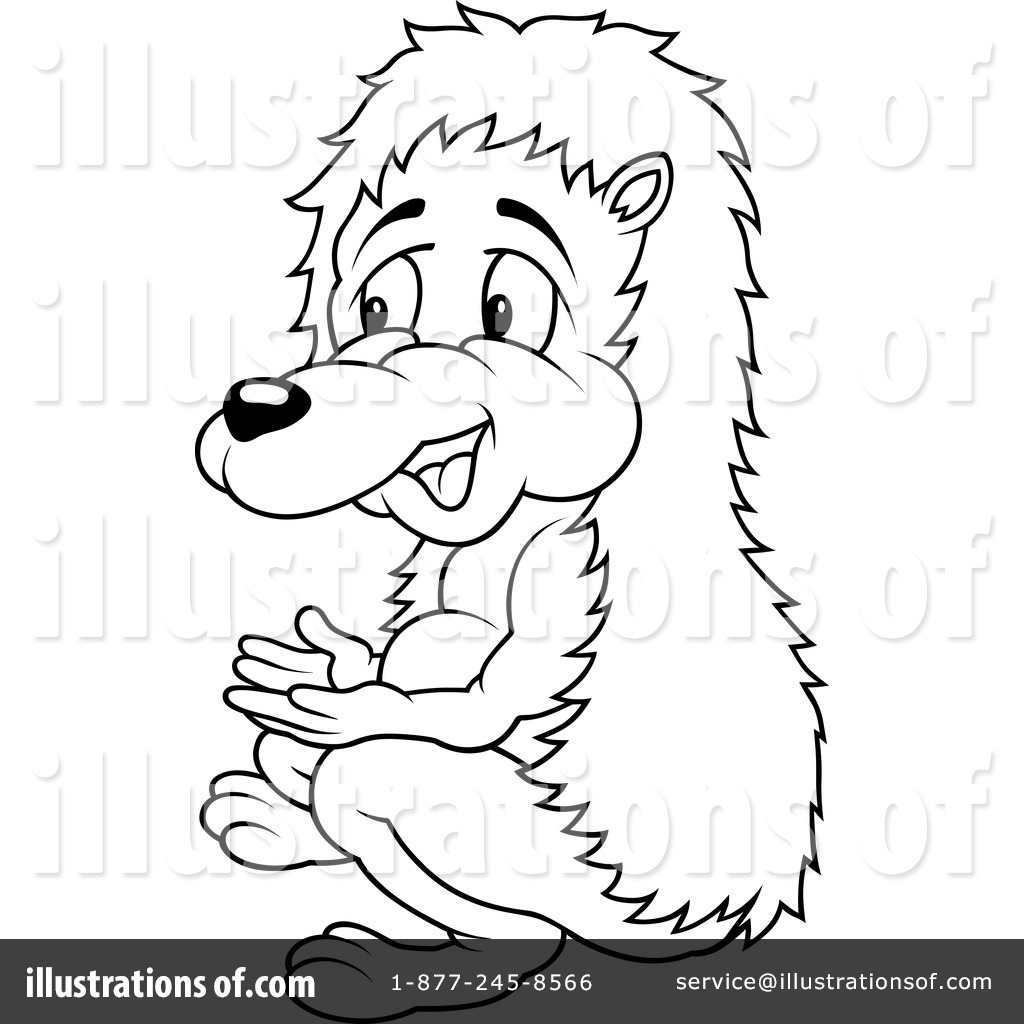 hedgehog clipart outline - photo #49