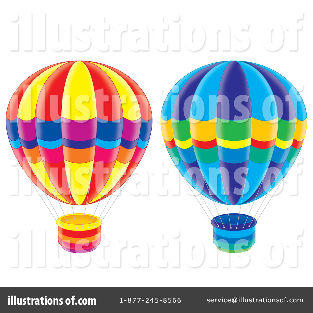 Hot Air Balloon Clipart #33775 - Illustration by Alex Bannykh