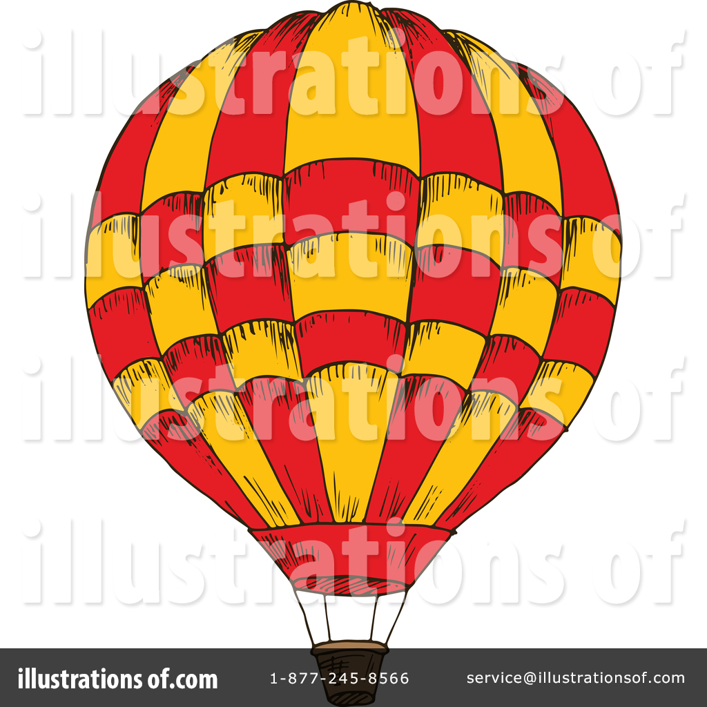 Hot Air Balloon Clipart #1395730 - Illustration by Vector Tradition SM