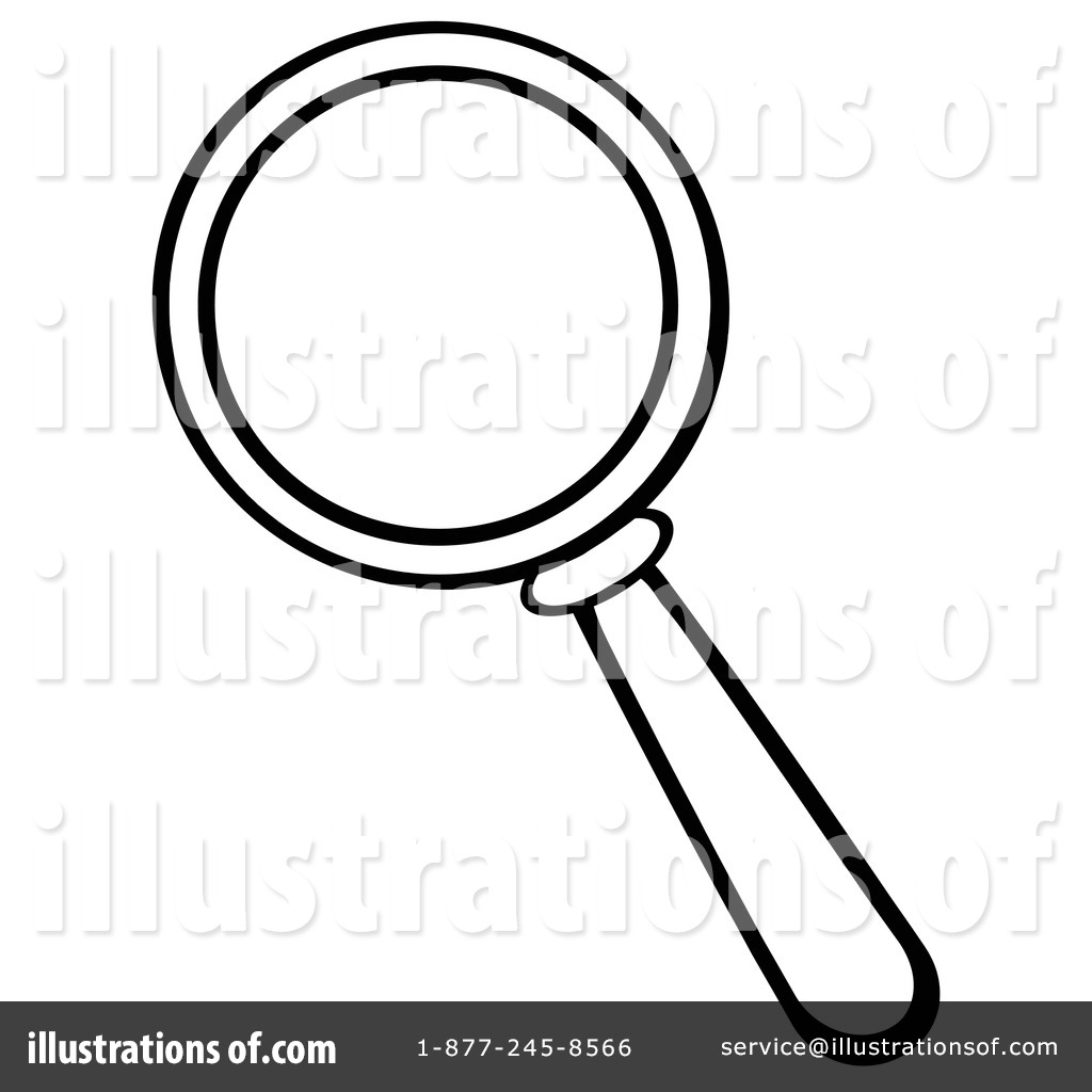 magnifying glass clipart black and white - photo #47