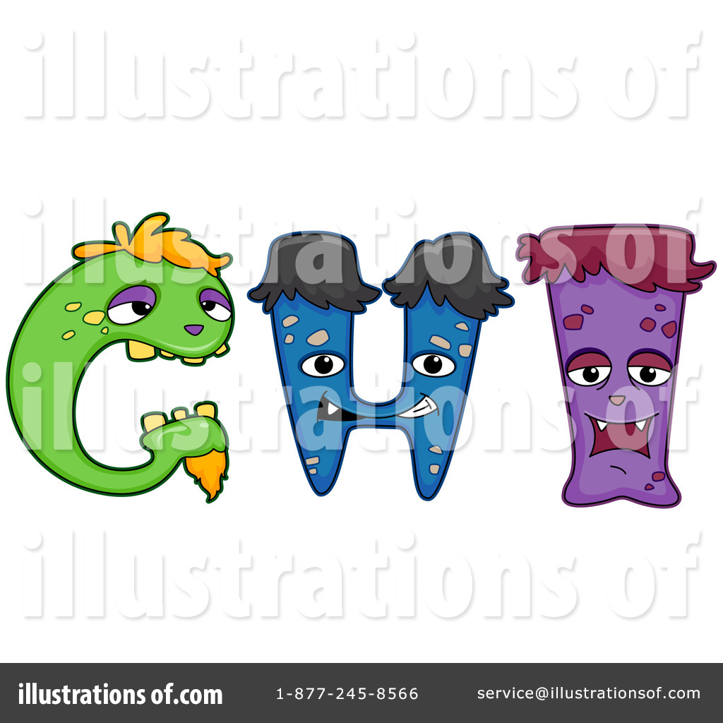 free monster alphabet clipart - photo #37