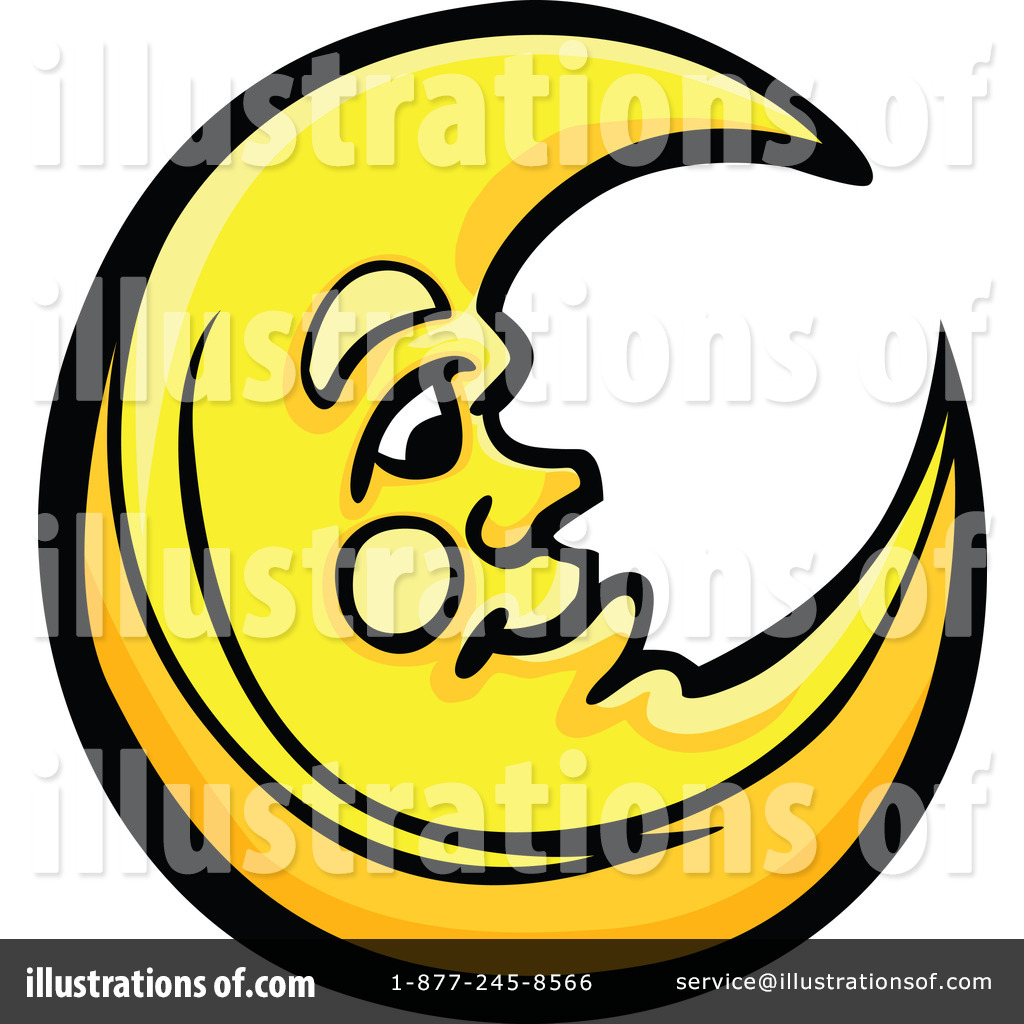 Moon Clipart #1260625 - Illustration by Chromaco