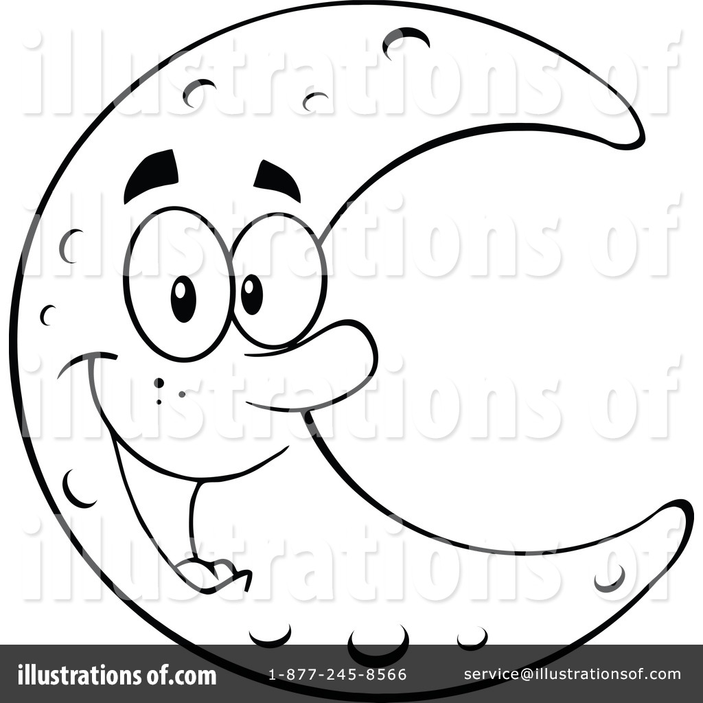 moon clipart black and white free - photo #36