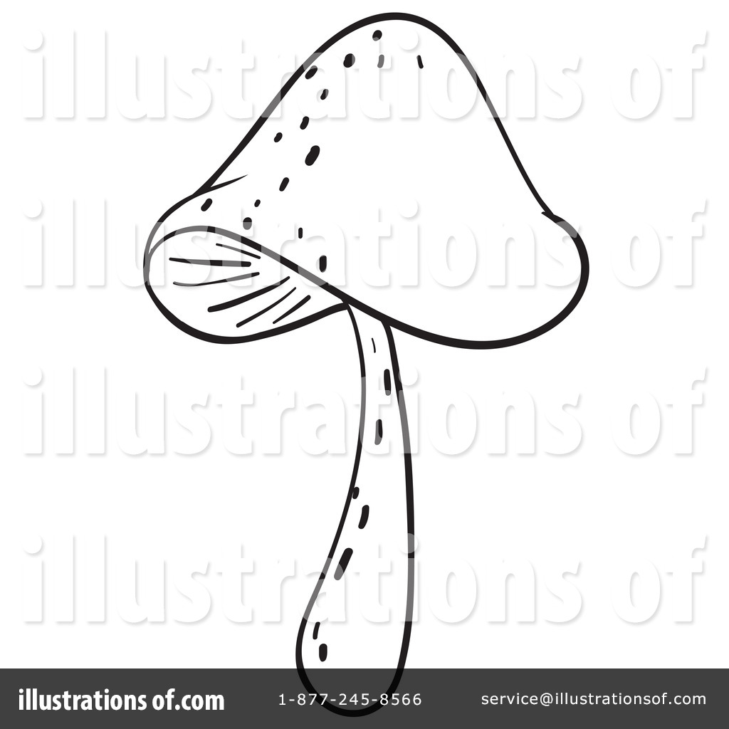 mushroom clipart black and white - photo #32