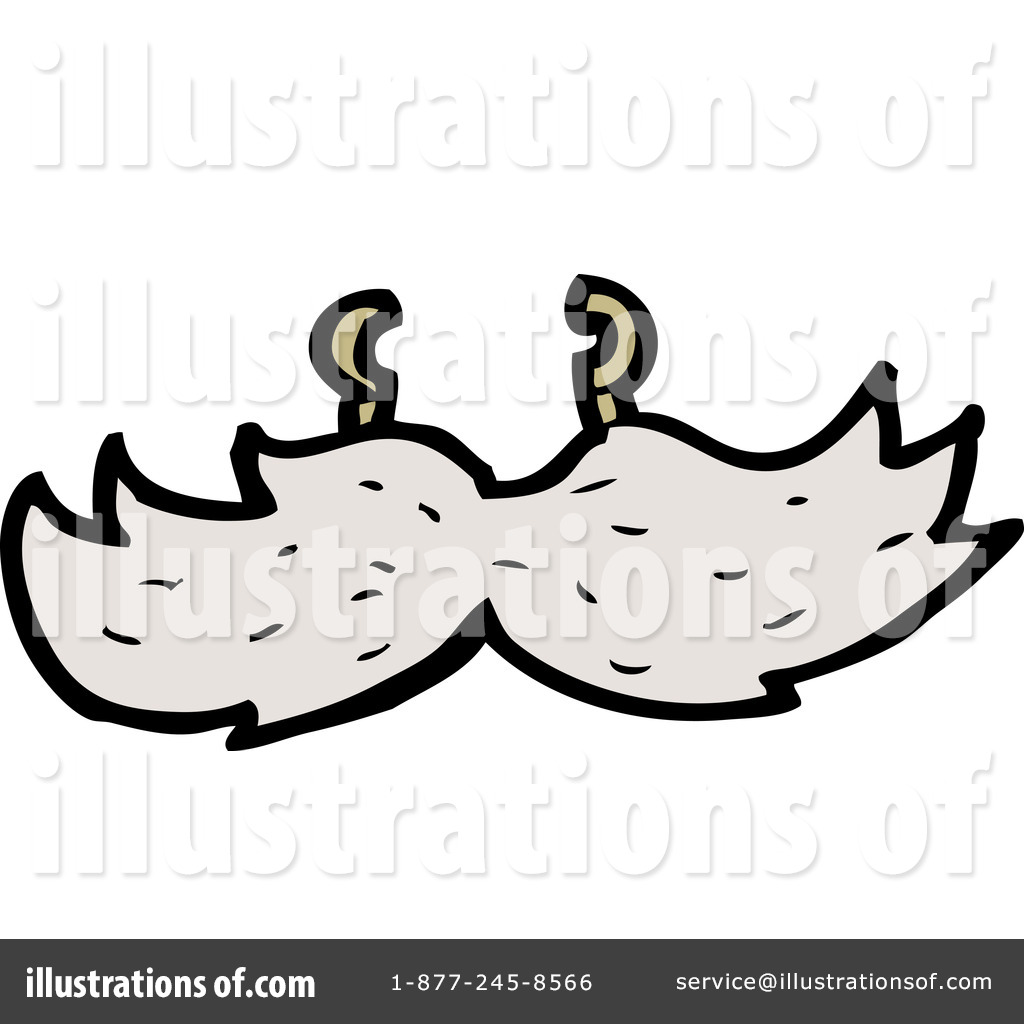 Mustache Clipart #1148177 - Illustration by lineartestpilot