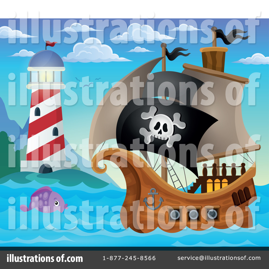 Pirate Ship Clipart #1318270 - Illustration by visekart