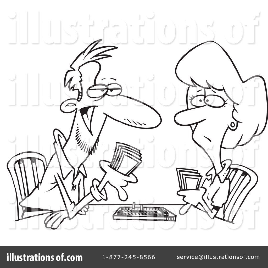 playing poker coloring pages - photo #5
