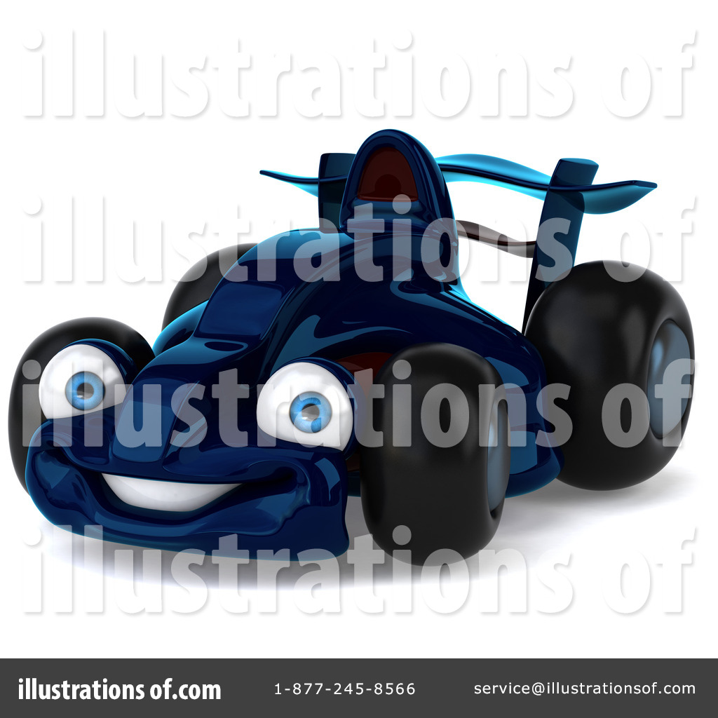 RoyaltyFree RF Race Car Clipart Illustration by Julos  Stock 