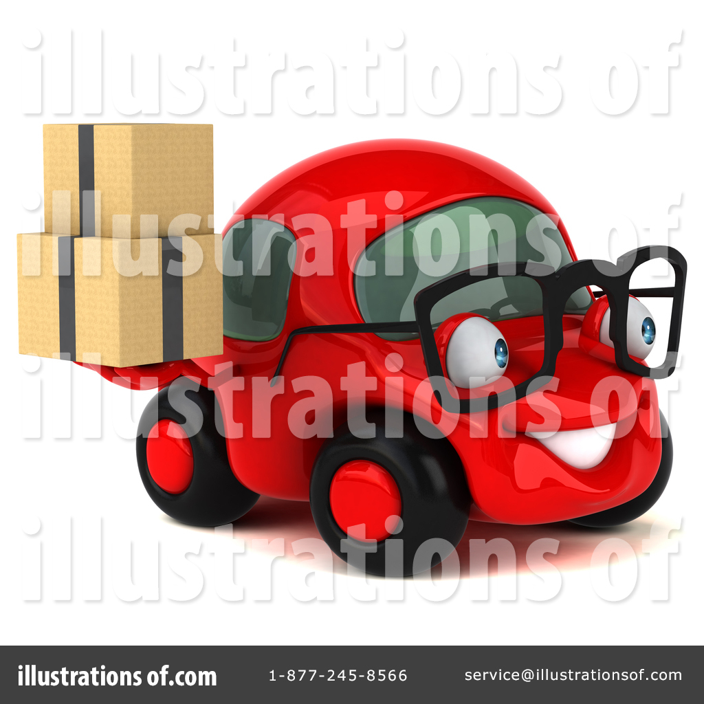Red Car Clipart #1506297 - Illustration by Julos