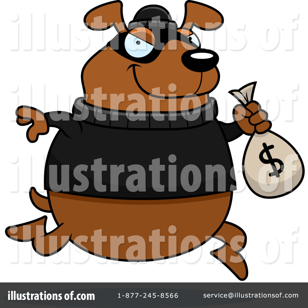 Robber Clipart #1082468 - Illustration by Cory Thoman