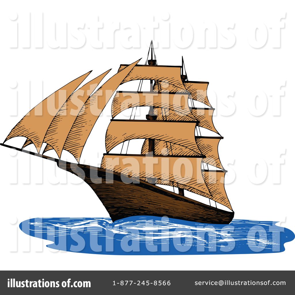 Ship Clipart #1377876 - Illustration by Vector Tradition SM