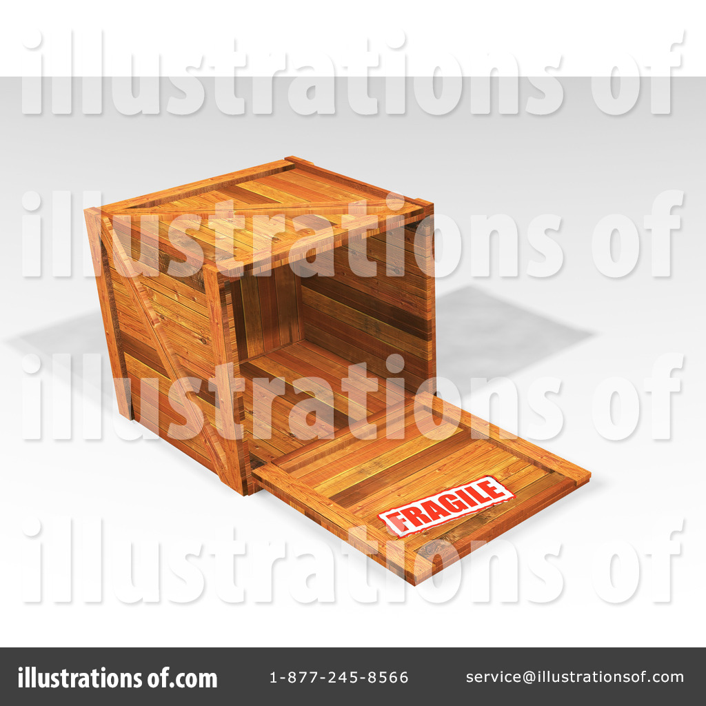 Shipping Crate Clipart 25470 Illustration by KJ Pargeter