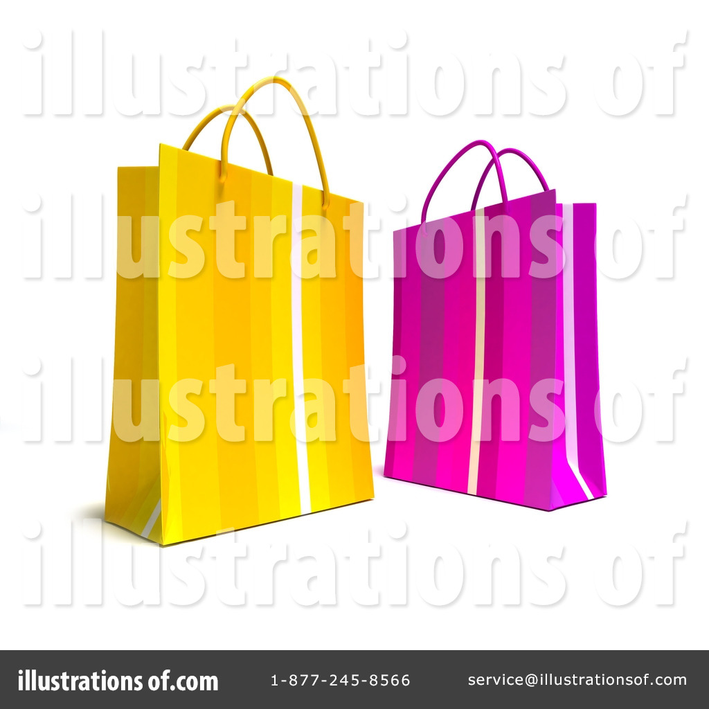 Shopping Bag Clipart #39977 - Illustration by Frank Boston