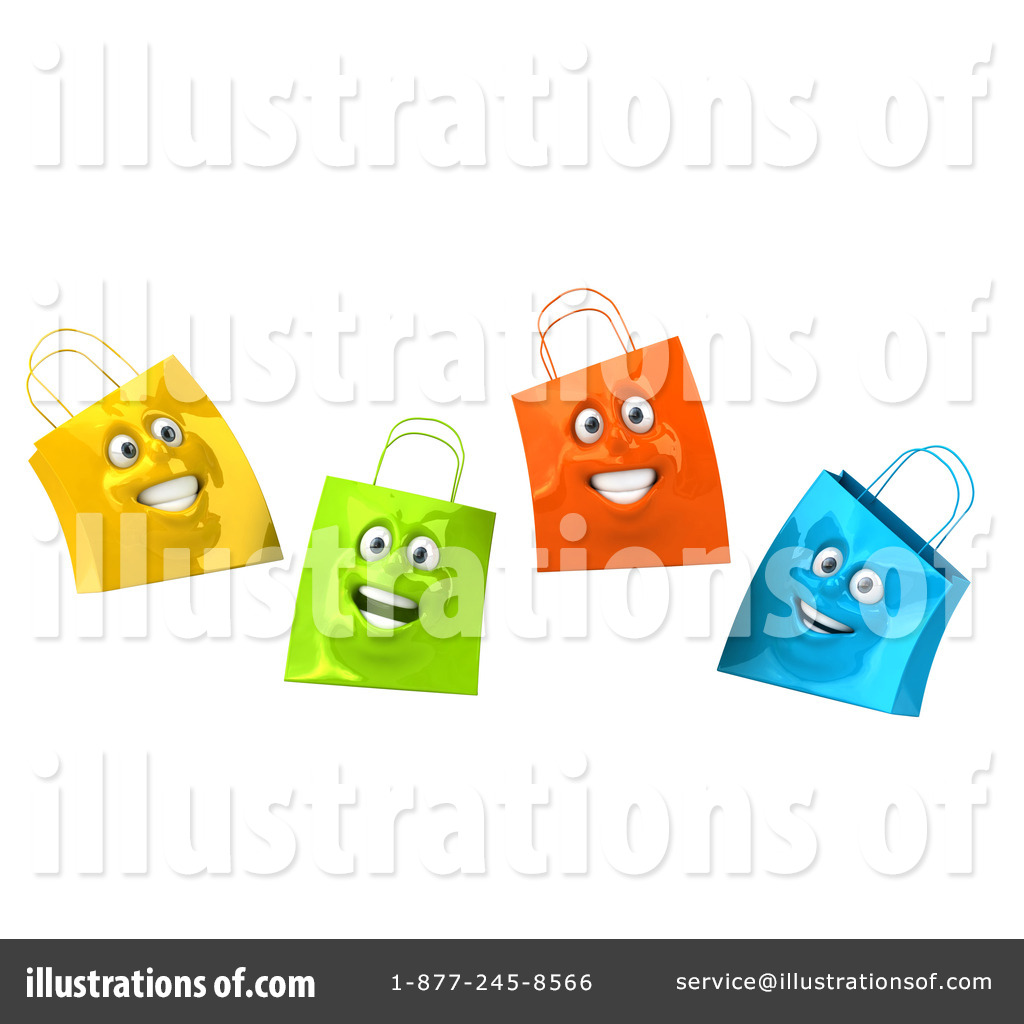 Shopping Bag Clipart #54957 - Illustration by Julos