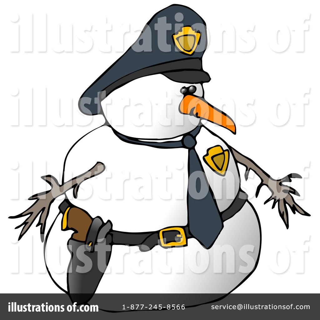 Snowman Clipart #9409 - Illustration by djart